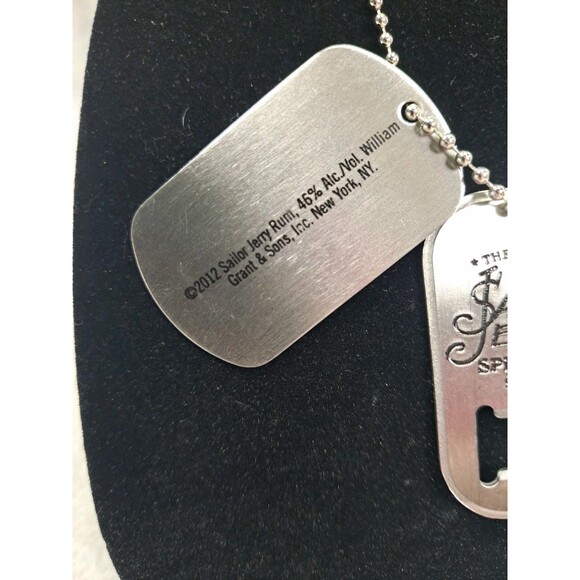 SAILOR JERRY Rum Dogtag Necklace Bottle Opener STAINLESS STEEL Ball Chain 2012 - Picture 4 of 9